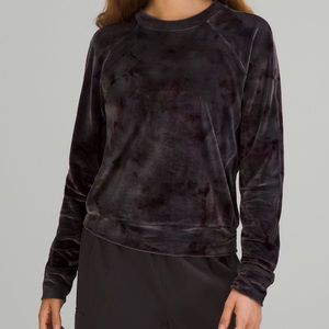 Lululemon Velour Warm Down Crew Size 8 NWT - Interstellar Dark